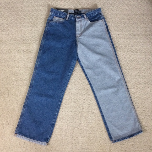 BDG Urban Outfitters Men’s Baggy Colorblock Jeans - Picture 2 of 8